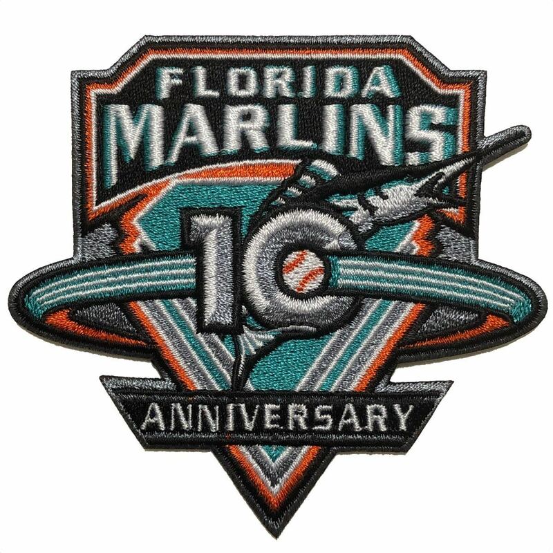 MLB フロリダ・マーリンズ / マイアミ・マーリンズ 10周年 ワッペン