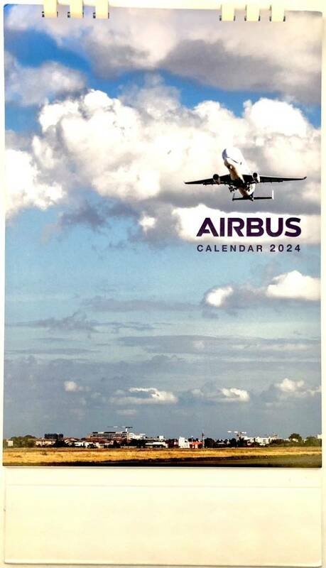 2024年 エアバス 卓上カレンダー AIRBUS CALENDAR 非売品 新品 現品限り 2024 年空中客面日 AIRBUS CALENDAR 不出售，全新，在提供。