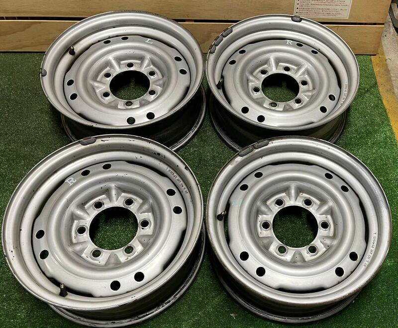 ハイエース　DOT TOPY/トピー製S41TF152/スチール/鉄ホイール 15x5.5J 6穴 139.7 +27 Φ107 4本SET