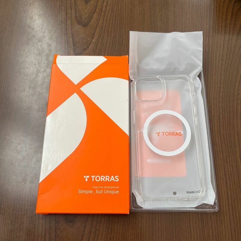 512p0804☆ TORRAS iPhone 14 / 13 用 ケース クリア 耐衝撃 米軍MIL規格 耐久性 カバー ストラップホール付き ワイヤレス充電対応 