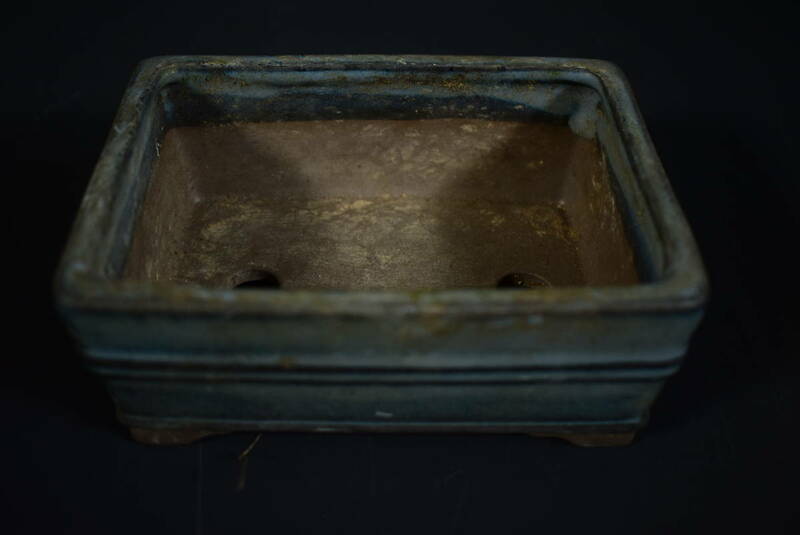 【和】(7766)　時代古作　時代盆栽鉢　植木鉢　蘭鉢　唐物　朱泥　植物ガーデニング　小鉢