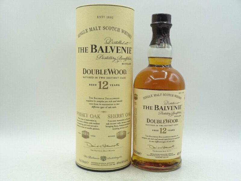 THE BALVENIE DOUBLE WOOD 12年 バルヴェニー ダブルウッド ホワイトオーク シェリーオーク シングルモルト 700ml 40％ 箱入 X248599