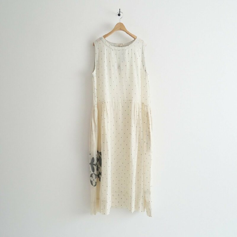 2023 / 未使用 / INJIRI インジリ / SLEEVELESS DOT DRESS ワンピース L / 23040450002610 / journal standard luxe購入品 / 2308-0009