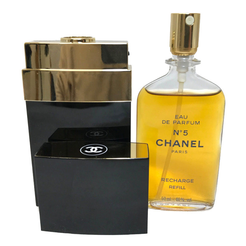 美品 シャネル CHANEL 香水 NO5 EAU DE PARFUM オードゥ パルファム 50ml リチャージ スプレー式 フレグランス レディース 中古