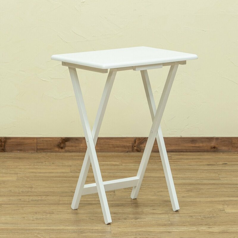 新品 折りたたみ テーブル 小さめ 木製 ミニテーブル 激安 デスク 安い 白 机 折り畳み ワークデスク サイドテーブル ホワイト色