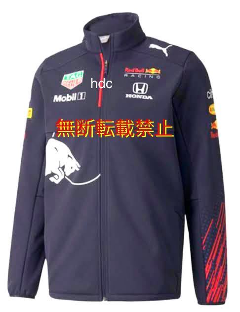 ★即決★完売品★PUMA プーマ レッドブル レーシング ホンダ 裏起毛フリース ソフトシェルジャケット チームブルゾン M 即決落札タオル付き
