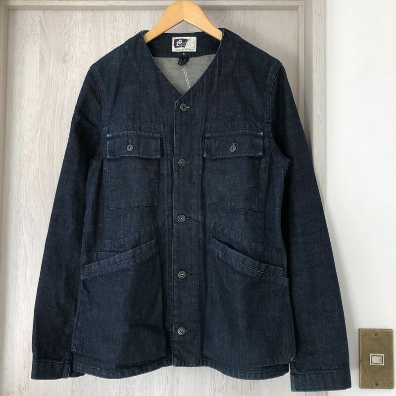 (k) Engineered Garments エンジニアードガーメンツ ノーカラー カバーオール デニムジャケット サイズS USA製 