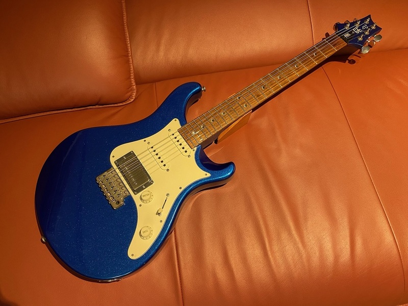 PRS SE EG メタリックブルー　エレキ　ギター　青　リビルド