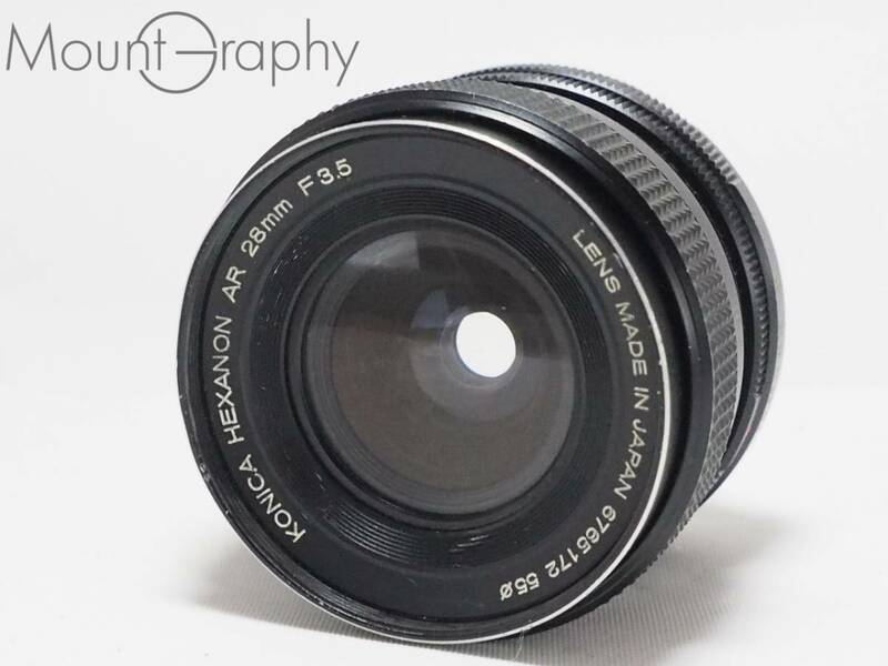 ★実用美品★ KONICA コニカ HEXANON AR 28mm F3.5 ★完動品★同梱可 #i4875