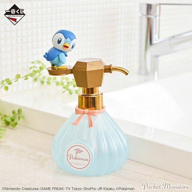 Pokemon 〜Fantasy Closet〜 Piplup soap dispenser ICHIBANKUJI BANDAI