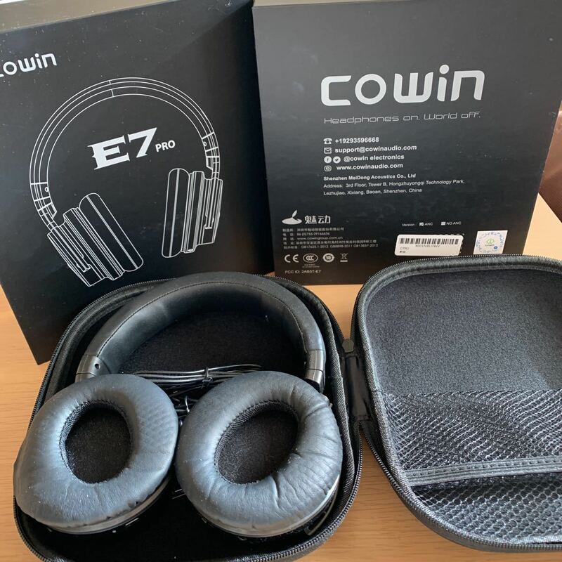 値下げ　COWIN E7 PRO ワイヤレス ノイズキャンセリング Bluetooth ヘッドホン