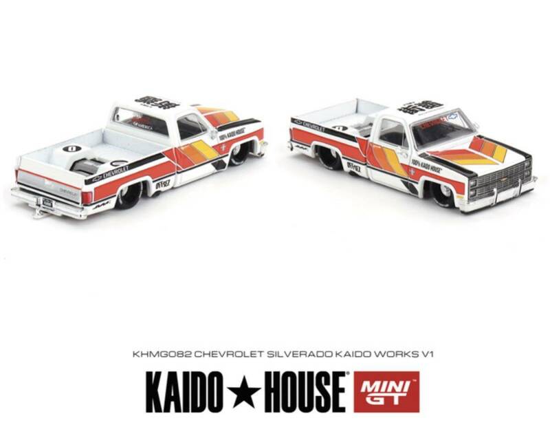 1/64　KAIDO HOUSE　MINI GT　★　シボレー シルバラード KAIDO WORKS V1　KHMG082　★ 街道ハウス MINI-GT Chevrolet Silverado ミニカー