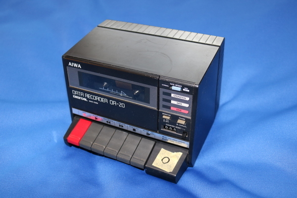 整備済 AIWA DR-20 倍速対応 データレコーダー MOTORボタン付き MSX PC6001mk2 PC6601 PC8801 FM7 FM8 等に　