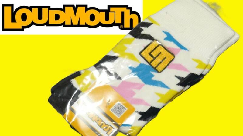 SLM41★新品★LOUDMOUTH★ラウドマウスゴルフ★レディースソックス★WT