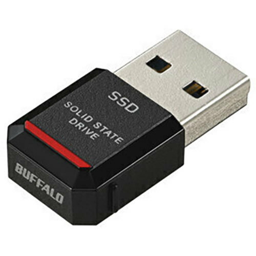 BUFFALO バッファロー SSD-PST250U3BA 外付けSSD 極小サイズ 250GB SSD-PST250U3-BA