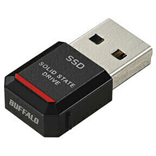 BUFFALO バッファロー 外付けSSD 極小サイズ 500GB SSD-PST500U3-BA