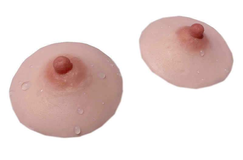 新品 人工乳首 2個セット シリコン乳首 シリコン製 乳首 ニップル バスト補正 柔らかい ピンク シリコンバスト シリコンちくび B-②