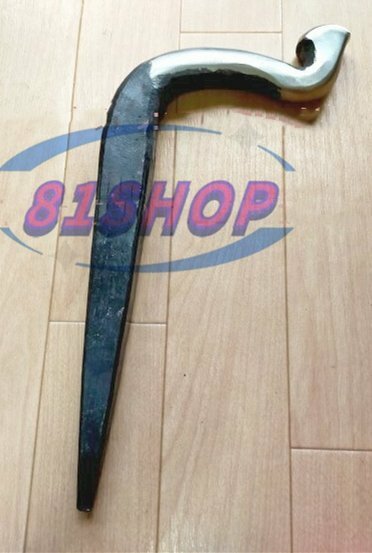 「81SHOP」工具 当金 金床 当て金 坊主床 鍛金 彫金 工具 加工 道具 (全長約32cm , 重量：約2㎏)