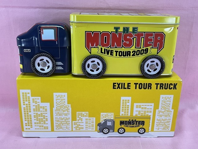 1222★値下げ☆ほぼ未使用　EXILE TOUR TRUCK　THE MONSTER LIVE TOUR 2009　エグザイル　ツアーグッズ　トラック 缶 小物入れ 現状品☆★