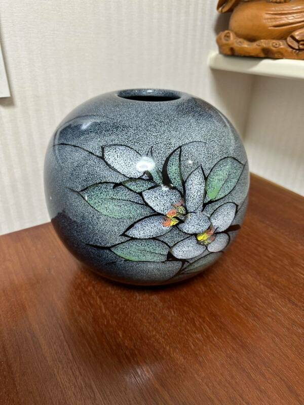 花瓶 花器 花生 壺 生花　茶室　日本製　陶器