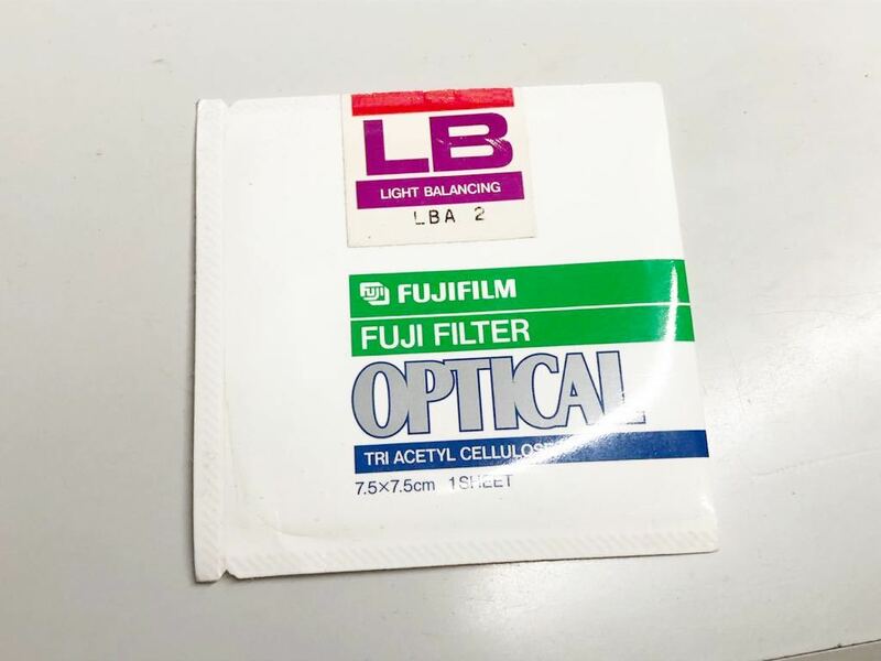 富士フィルム LBA2 7.5cmX7.5cm アセテート（ゼラチン）フィルター