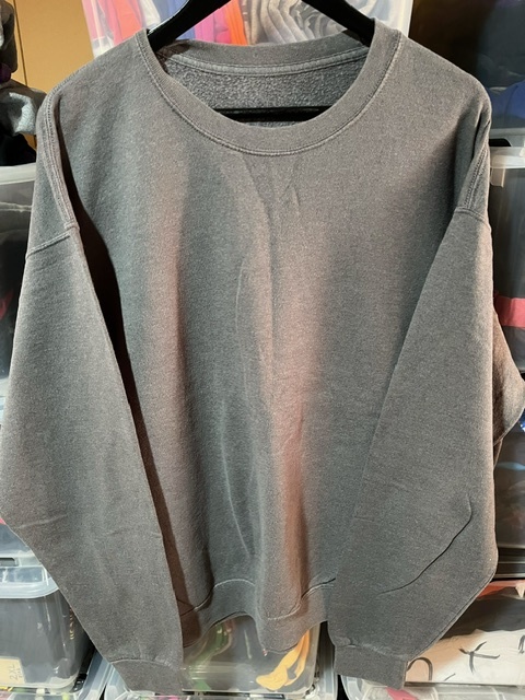 NP-45★USA古着 無地スエット ダークグレー XL Fruit of the Loom 大きいサイズ