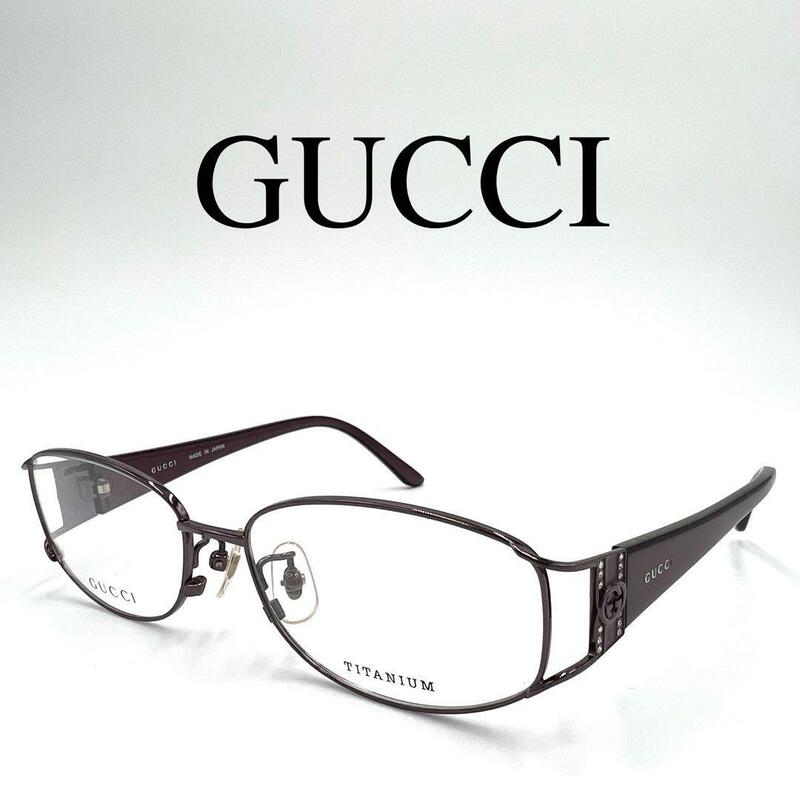 希少 GUCCI グッチ メガネ GG8536J ラインストーン ケース付き