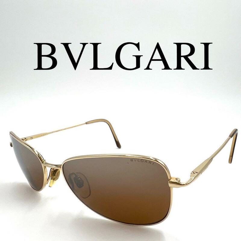 BVLGARI ブルガリ サングラス メガネ サイドロゴ フルリム 保存袋付き