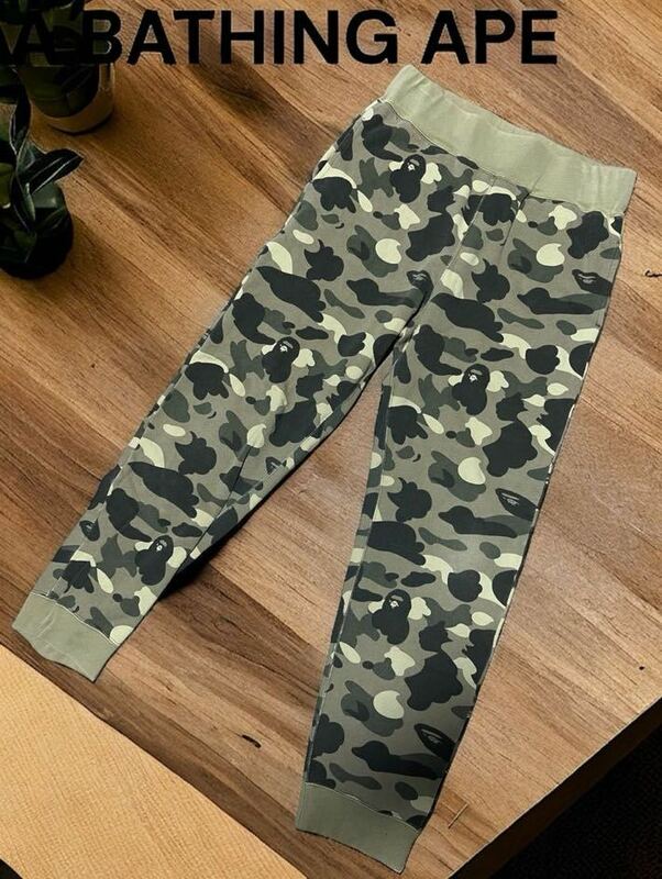 レアA BATHING APE BAPE camo 迷彩 sweat pants