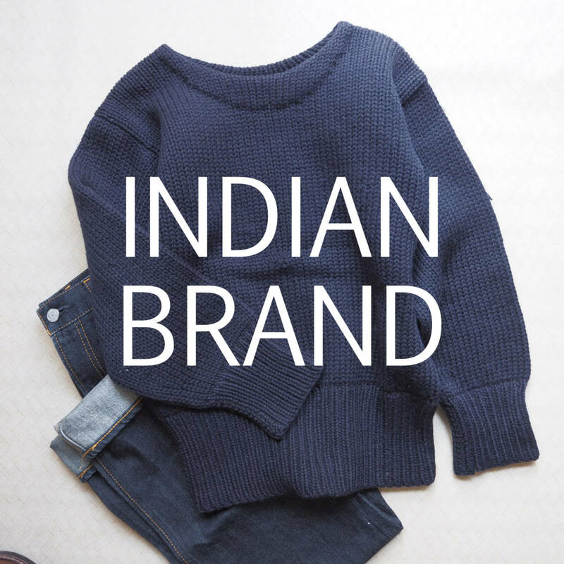 ★洋服50sヴィンテージ〜★ Indian brand インディアン ブランド ウール ニット セーター wool100% / ビンテージ ブランド ファッション