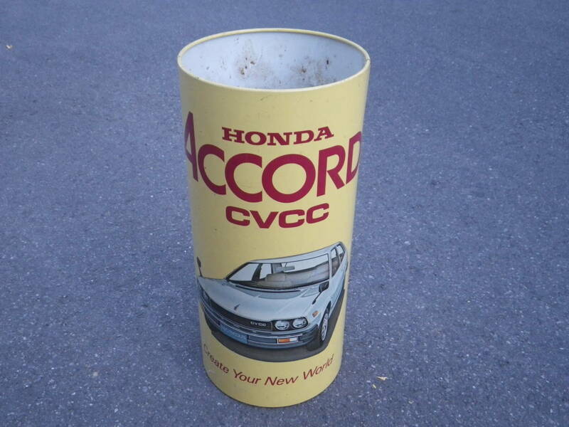 希少　珍品　1970年代　ホンダ　アコード　CVCC　ペール缶ゴミ箱　HONDA　ACCORD　SJ　SM