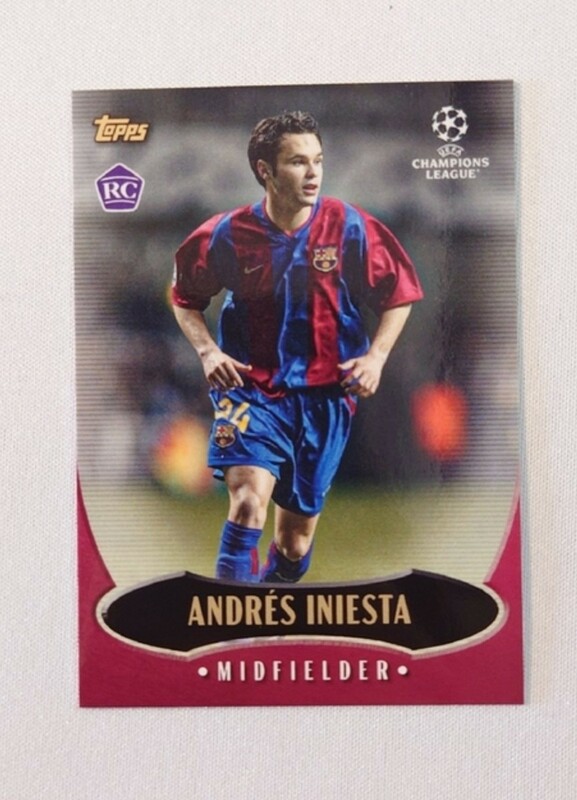 topps now カード Andres Iniesta アンドレス・イニエスタ ルーキーカード RC ヴィッセル神戸 トップスナウ サッカー UCL 直筆サインなし 1