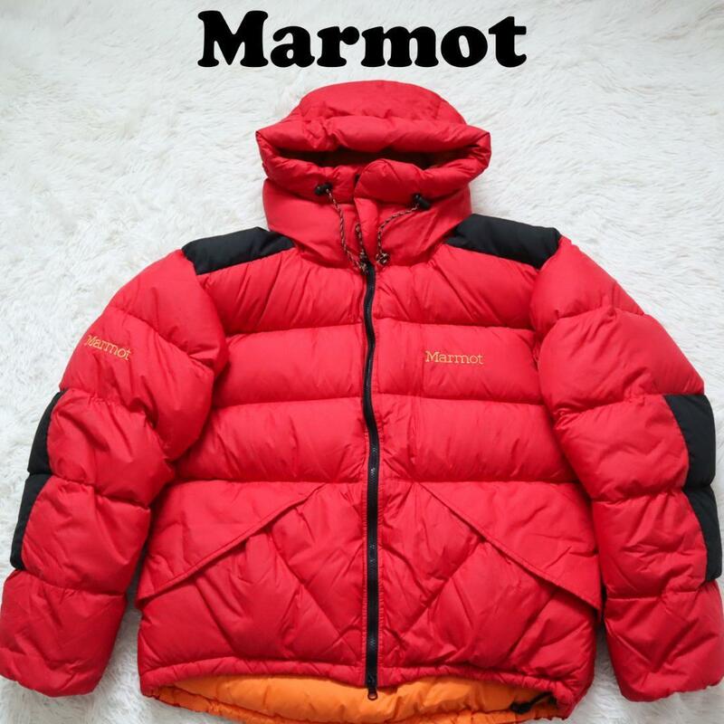 90s マーモット/Marmot パルバットパーカー ダウンジャケット レッド