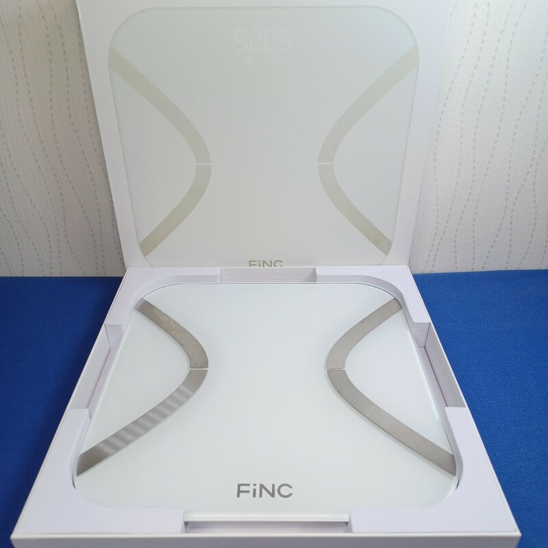 ◆FiNC 体組成計 ヘルスメーター 体重計 スマホ連動 Bluetooth◆FiNC SmartScale CS20E-mini （ホワイト）