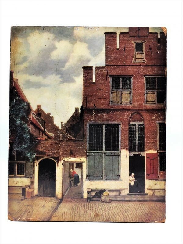【欧州アンティーク印刷画】　フェルメール　「デルフトの家々の眺め」（1658頃）　　　L0723E