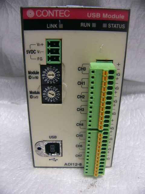 ★動作保証★ CONTEC ADI12-8(USB)GY USB型 絶縁型AD変換入力装置