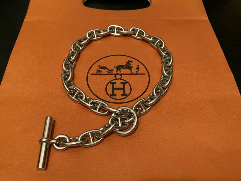 ‘70-‘80s Vintage Hermes Chaine d’Ancre シェーヌダンクル 筆記体 GM 29 ネックレス エルメス アクロバット アレア ヴィンテージ