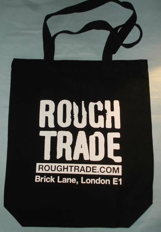 ROUGH TRADE ラフトレード エコ トートバッグ 黒 ロンドン ブリック・レーン ブラック 英国 イギリス