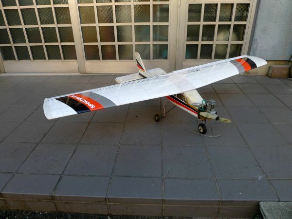 X551 動作未確認 エンジン式 木製飛行機 SPORTS AVIATION ボディーキッド 部品取 現状品 ジャンク品/240