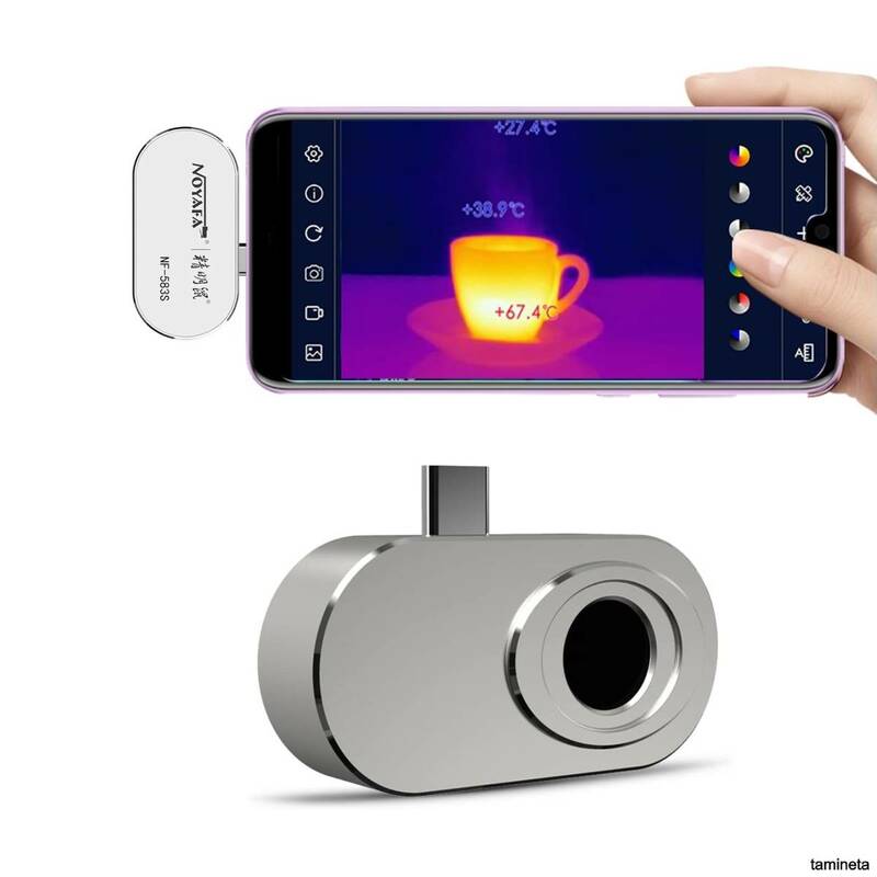 赤外線カメラ android サーマルカメラ ビデオ録画 スマートフォン用 赤外線イメージャー サーモグラフィー 簡易的かつ携帯性がある温度評価