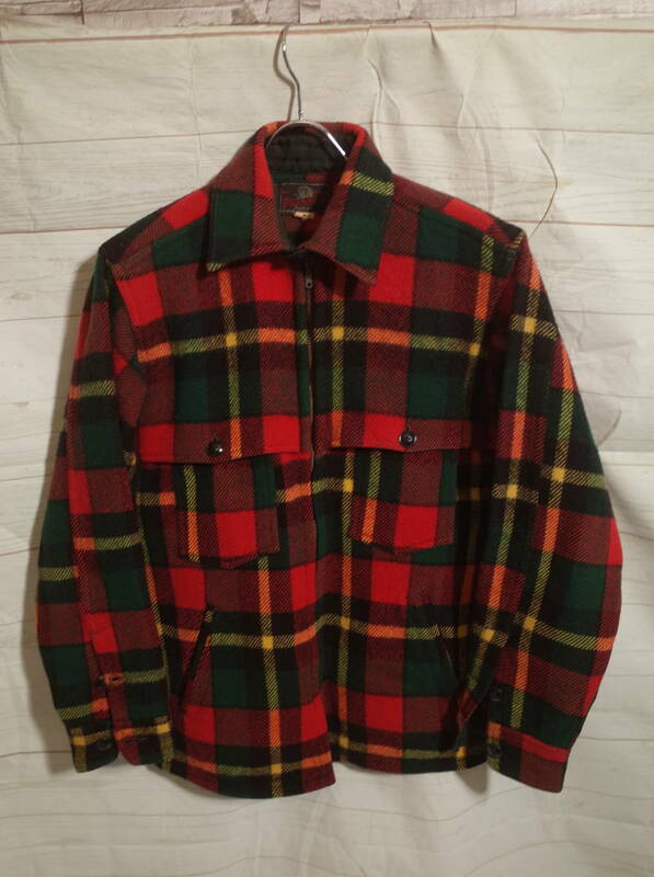 ヴィンテージ 50s JOHNSON WOOLEN MILLS ジョンソン WOOL CPO SHIRT JACKET CPO シャツジャケット チンストラップ ドームボタン 