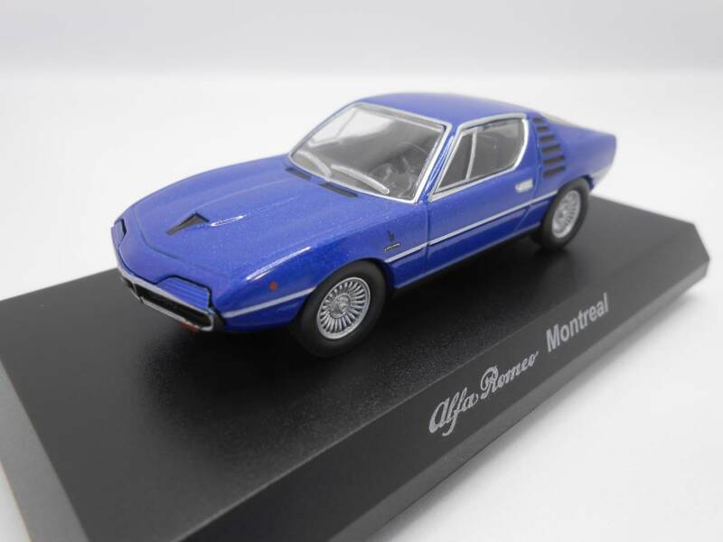 1/64　京商　アルファロメオ　Alfa Romeo　Montreal　ブルー　コレクション　ミニカー　 