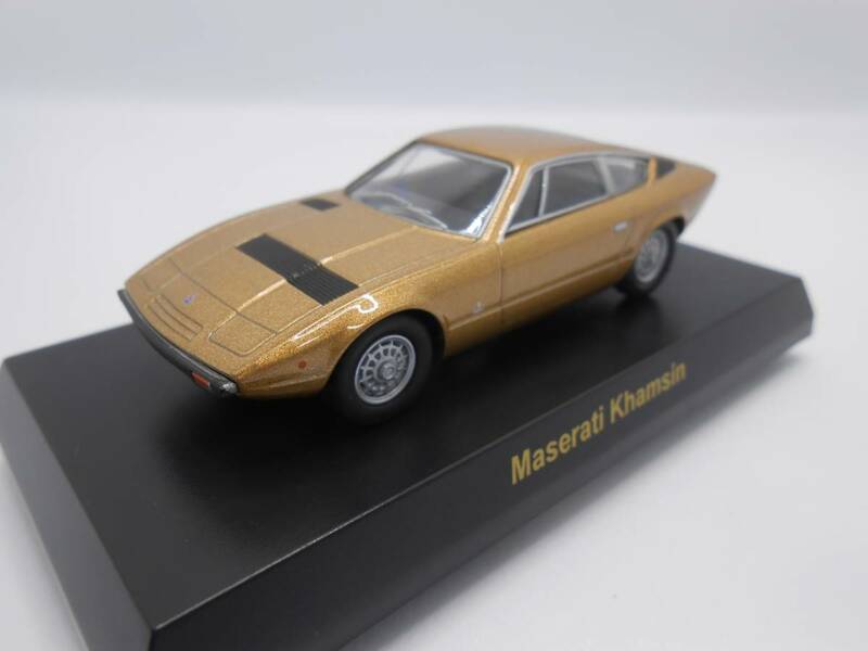 1/64　京商　マセラティ　MASERATI　Khamsin　ゴールド　コレクション　ミニカー　 