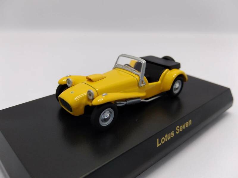 1/64　京商　ブリティッシュカー　British Car　Lotus Seven　イエロー　コレクション　ミニカー　 