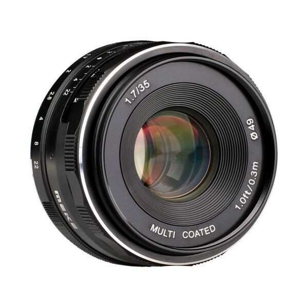 Meike MK-35mm F1.7マルチコート大口径固定マニュアルフォーカス（MF）APS-Cカメラレンズ for Fujifilm