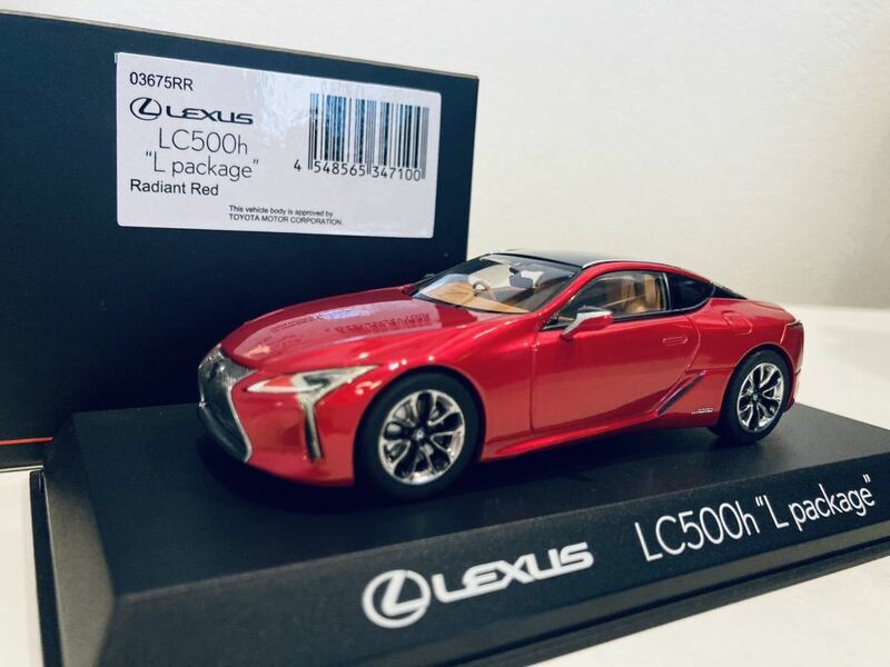 【送料無料】1/43 京商 レクサス Lexus LC500h L package Radiant Red