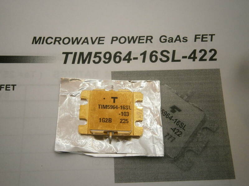 送料370円 TIM5964-16 MMIC 5.76GHzで 15W マイクロ波
