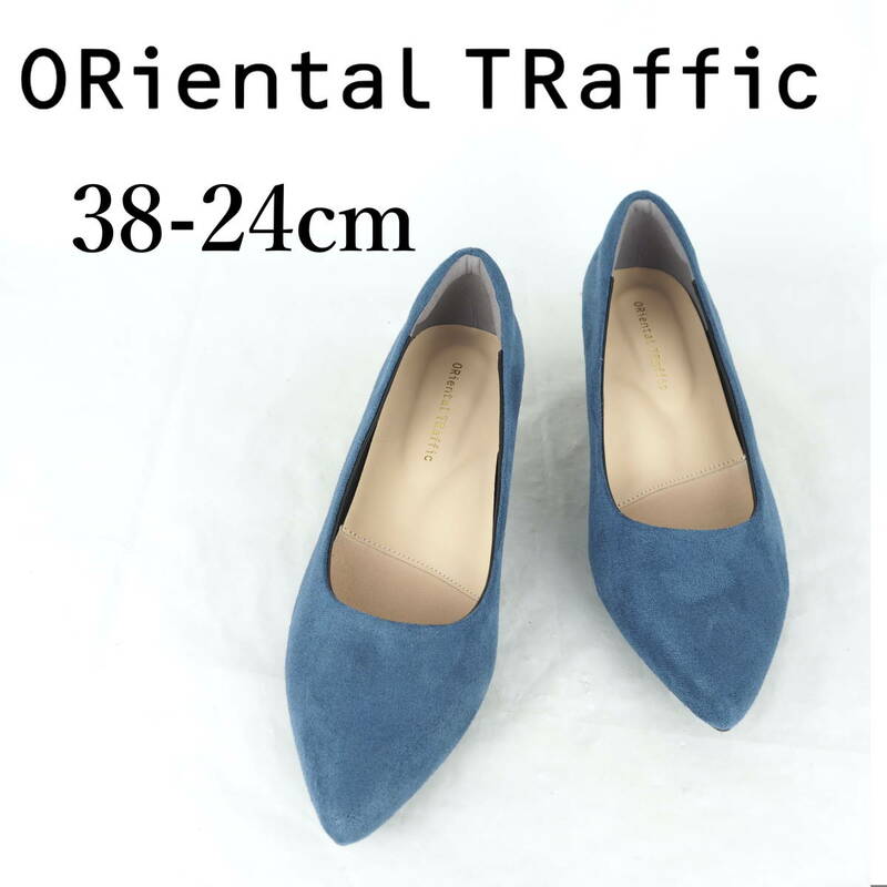 MK3336*ORiental TRaffic*オリエンタルトラフィック*レディースパンプス*38-24cm*ネイビー*