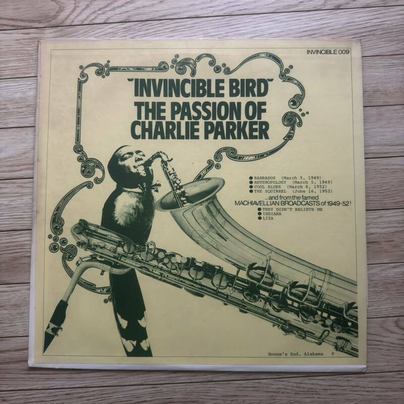  Invincible Bird The Passion Of Charlie Parker チャーリーパーカーLP 盤 レコード 