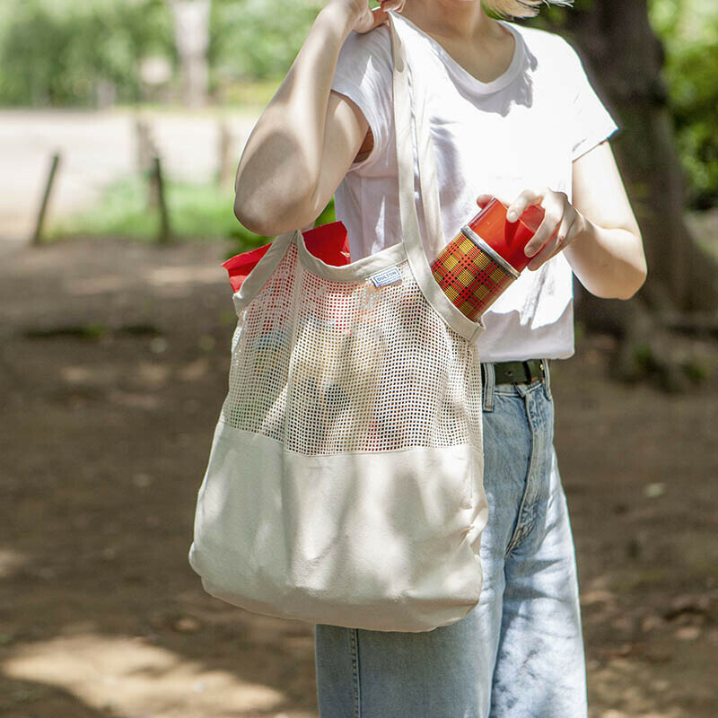 ★ダルトン　Cotton half mesh bag Lサイズ ORGANIC コットンハーフメッシュバッグ★オーガニック